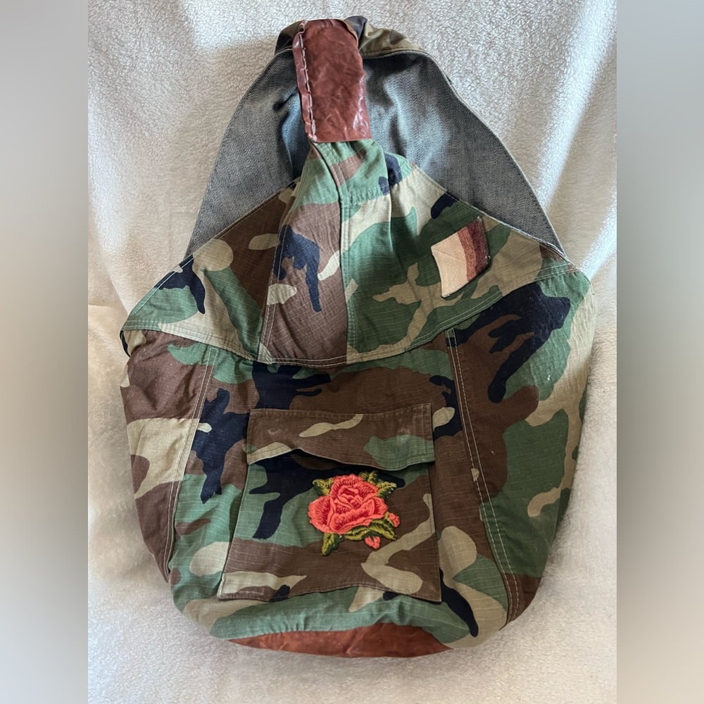 Camo shoulder bag